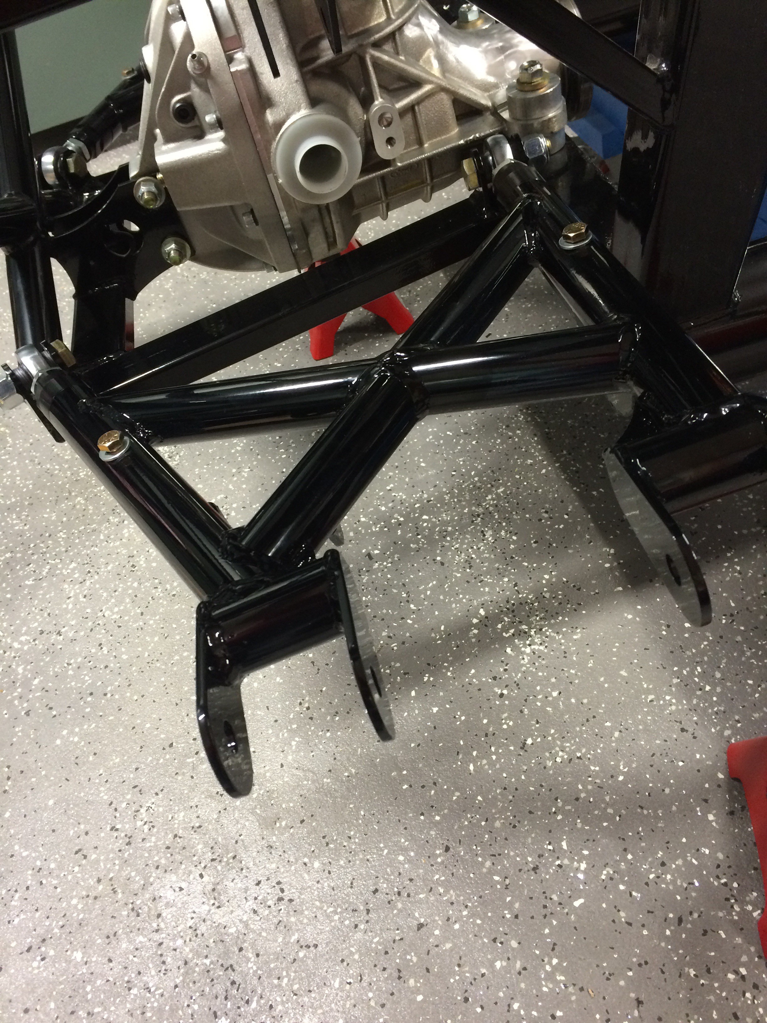 IRS Lower Control Arms and Rear Tie Down Loop Kit Installed